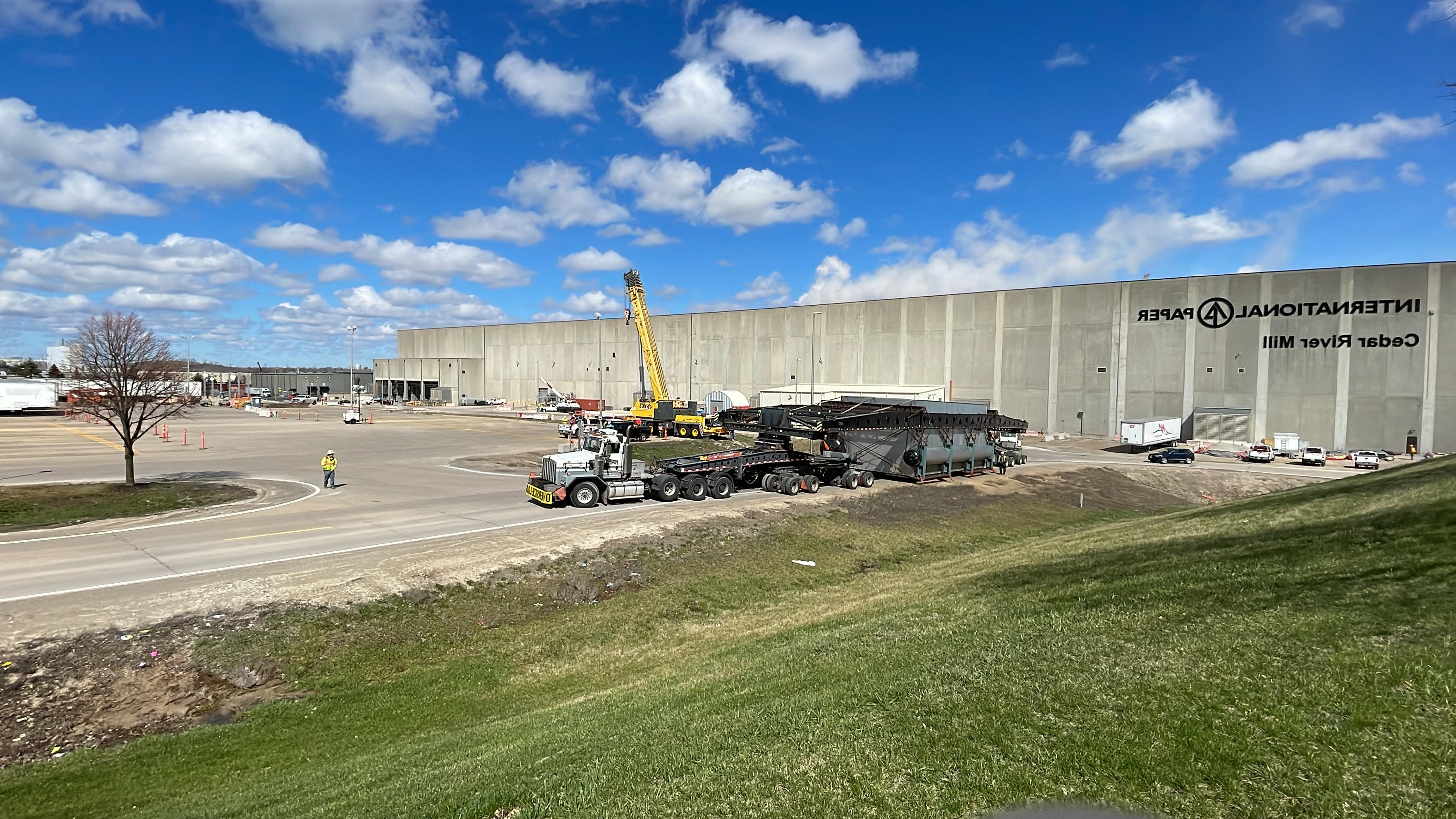 boiler delivery at cedar river mill